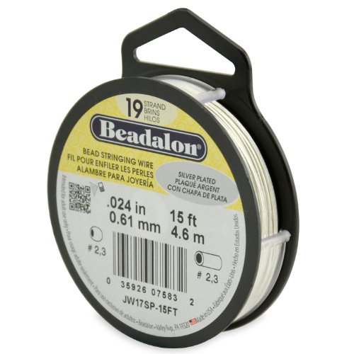 Beadalon 19-Strand Bead Besaitung Draht, 0.024-inch, versilbert, 15-feet Beadalon 19-Strand Bead Besaitung Draht, 0.024-inch, versilbert, 15-feet von Beadalon