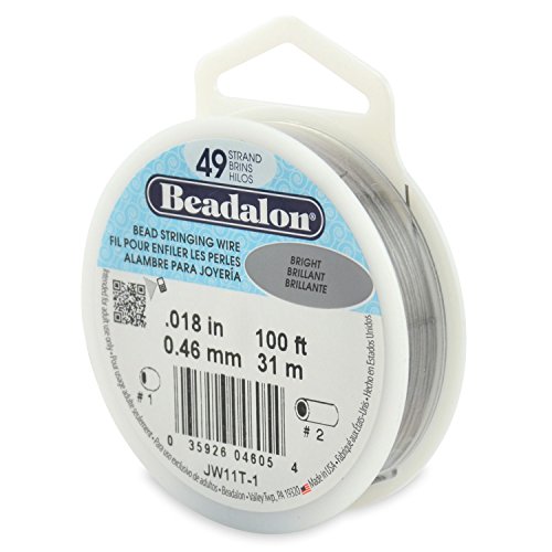 Beadalon 49 Strang 31 m Stahlband () Bright 1 Stück von Beadalon