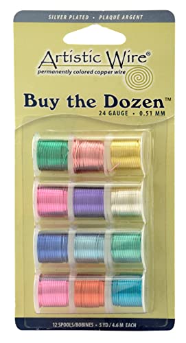 Beadalon Artistic Wire Buy-The-D Oz en versilbert, 12 kg, 24 Gauge, Metall, verschieden von Artistic Wire