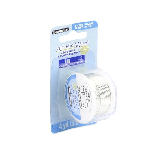 Beadalon Artistic Wire-Silver – 18 Gauge, 4YD, andere, Mehrfarbig Beadalon Artistic Wire-Silver – 18 Gauge, 4YD, andere, Mehrfarbig von Artistic Wire