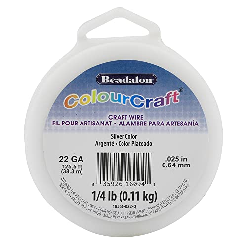 Beadalon ColourCraft Draht, 0,64 mm, silberfarben, ca. 38 m Beadalon ColourCraft Draht, 0,64 mm, silberfarben, ca. 38 m von Beadalon