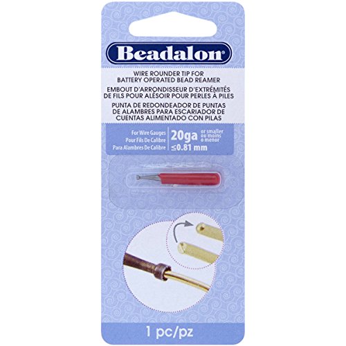 Beadalon Draht-Rundfräsaufsatz mit batteriebetriebener Perlenreibahle und 20 und kleineren Drähten von Beadalon