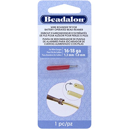 Beadalon Drahtfräser-Aufsatz mit batteriebetriebener Perlenreibahle und 16, 18 und kleineren Drähten von Beadalon