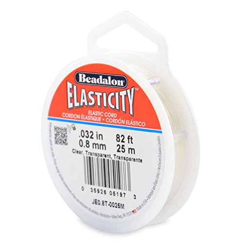 Beadalon Elastizität 0,8 mm transparent 25 m von Beadalon