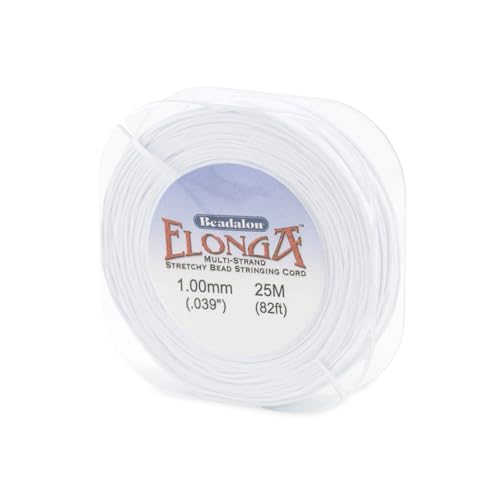 Beadalon Elonga Stretchschnur, Polypropylen Nylon, Weiss/opulenter Garten, 1mm, 25-Meter Beadalon Elonga Stretchschnur, Polypropylen Nylon, Weiss/opulenter Garten, 1mm, 25-Meter von Beadalon