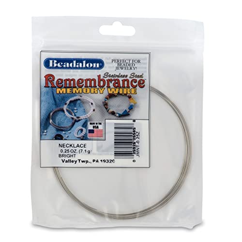 Beadalon Remembrance Edelstahl Memory Draht Rund Halskette Hell 7,1g ca 9 Spulen Beadalon Remembrance Edelstahl Memory Draht Rund Halskette Hell 7,1g ca 9 Spulen von Beadalon