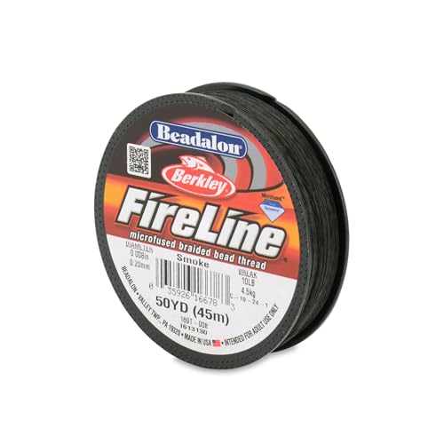 Beadalon FireLine Perlenfaden von Berkley, 0,005 cm, Bruchfestigkeit 4,5 kg, Rauchfarben, 45,7 m Beadalon FireLine Perlenfaden von Berkley, 0,005 cm, Bruchfestigkeit 4,5 kg, Rauchfarben, 45,7 m von Beadalon