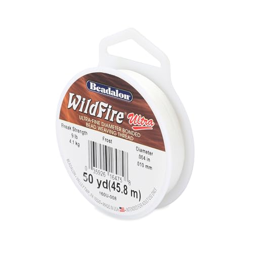 Beadalon Wildfire Ultra, 0,10 mm, 8 Träger/Filament, Bruchfestigkeit 4,1 kg, Frost, 45,7 m Beadalon Wildfire Ultra, 0,10 mm, 8 Träger/Filament, Bruchfestigkeit 4,1 kg, Frost, 45,7 m von Beadalon