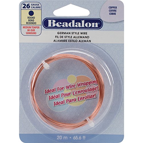 Copper German Style Round Wire 26 Gauge 65.5 Feet/Pkg 180CU026 Copper German Style Round Wire 26 Gauge 65.5 Feet/Pkg 180CU026 von Beadalon