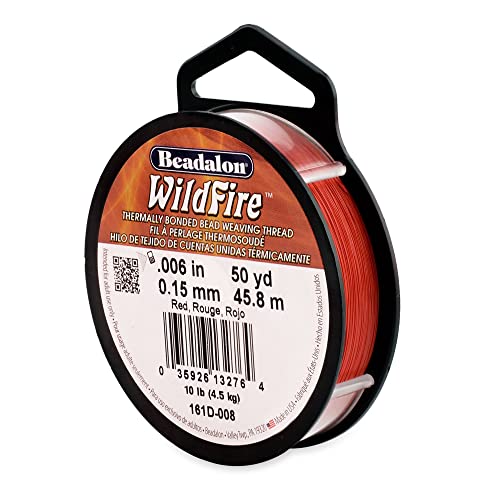 Wildfire 15,2 cm, rot, 45 m von Beadalon