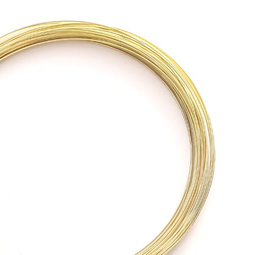 BEADIA 14 Karat vergoldeter Draht, 0,5 mm, 10 m, Perlenschnur für Armbänder, Halsketten, Charms, Perlen, Schmuckherstellung BEADIA 14 Karat vergoldeter Draht, 0,5 mm, 10 m, Perlenschnur für Armbänder, Halsketten, Charms, Perlen, Schmuckherstellung von Beadia