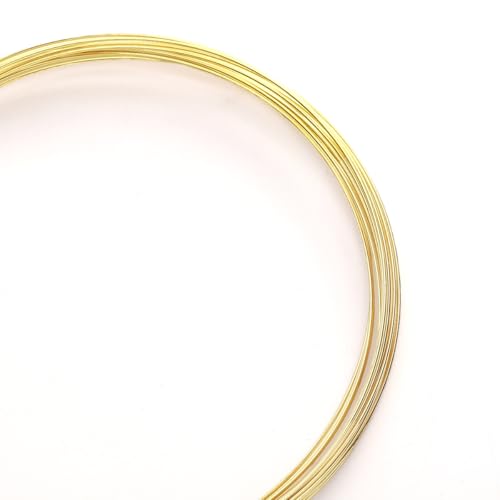 BEADIA 14 Karat vergoldeter Draht, 0,6 mm, 5 m, Perlenschnur für Armbänder, Halsketten, Charms, Perlen, Schmuckherstellung BEADIA 14 Karat vergoldeter Draht, 0,6 mm, 5 m, Perlenschnur für Armbänder, Halsketten, Charms, Perlen, Schmuckherstellung von Beadia