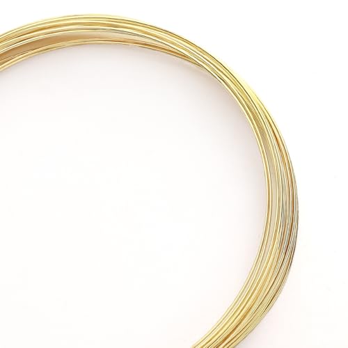 BEADIA 14 Karat vergoldeter Draht, 0,7 mm, 5 m, Perlenschnur für Armbänder, Halsketten, Charms, Perlen, Schmuckherstellung BEADIA 14 Karat vergoldeter Draht, 0,7 mm, 5 m, Perlenschnur für Armbänder, Halsketten, Charms, Perlen, Schmuckherstellung von Beadia