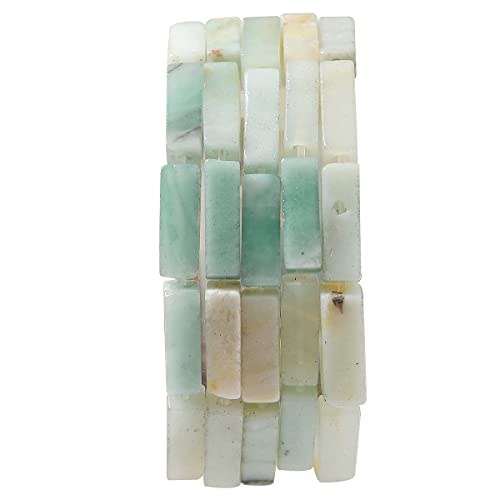 BEADIA Natürliche Amazonit-Röhrenperlen, 13 x 4 mm, 30 Stück, rechteckig, lose Halbedelsteinperlen für Schmuckherstellung BEADIA Natürliche Amazonit-Röhrenperlen, 13 x 4 mm, 30 Stück, rechteckig, lose Halbedelsteinperlen für Schmuckherstellung von Beadia