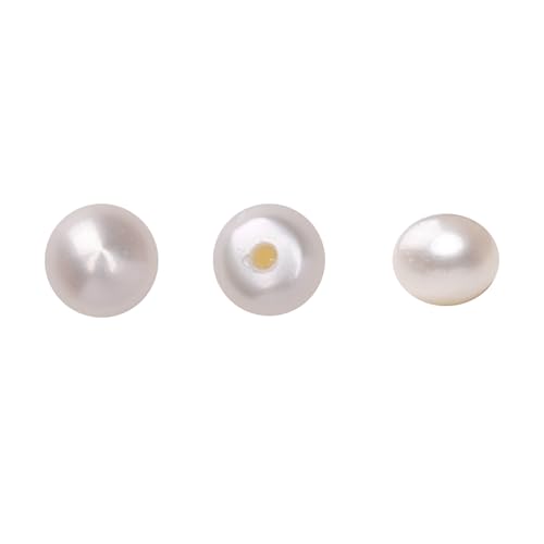BEADIA Natürliche halbgebohrte Perlen, weiß, 4,5–5 mm, 12 Stück AAAA Süßwasser-Zuchtperlen, lose Edelsteinperlen für DIY-Ohrstecker, Schmuckherstellung BEADIA Natürliche halbgebohrte Perlen, weiß, 4,5–5 mm, 12 Stück AAAA Süßwasser-Zuchtperlen, lose Edelsteinperlen für DIY-Ohrstecker, Schmuckherstellung von Beadia