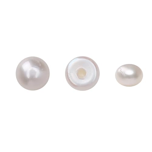 BEADIA Natürliche halbgebohrte Perlen, weiß, 4–4,5 mm, 12 Stück AAAA Süßwasser-Zuchtperlen, lose Edelsteinperlen für DIY-Ohrstecker, Schmuckherstellung BEADIA Natürliche halbgebohrte Perlen, weiß, 4–4,5 mm, 12 Stück AAAA Süßwasser-Zuchtperlen, lose Edelsteinperlen für DIY-Ohrstecker, Schmuckherstellung von Beadia