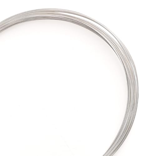 BEADIA Versilberter Draht, 0,6 mm, 5 m, Perlenschnur für Armband, Halskette, Charm, Perlen, Schmuckherstellung BEADIA Versilberter Draht, 0,6 mm, 5 m, Perlenschnur für Armband, Halskette, Charm, Perlen, Schmuckherstellung von Beadia