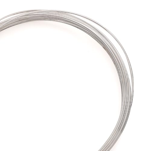 BEADIA Versilberter Draht, 0,8 mm, 5 m, Perlenschnur für Armband, Halskette, Charm, Perlen, Schmuckherstellung BEADIA Versilberter Draht, 0,8 mm, 5 m, Perlenschnur für Armband, Halskette, Charm, Perlen, Schmuckherstellung von Beadia