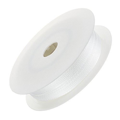 Weißes Ripsband, 6 mm breit, auf 20 m Spule von BeadsJar