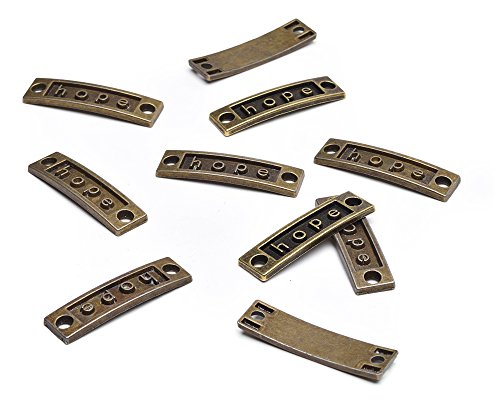 Beads Unlimited Metall Hope Sentiment Bar, 20 Stück, antik Gold Beads Unlimited Metall Hope Sentiment Bar, 20 Stück, antik Gold von Beads Unlimited