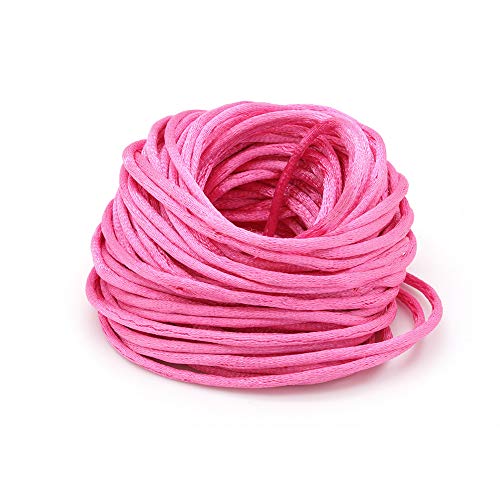 Beads Unlimited Rattail Kordel, Stoff, Pink, 2 mm von Beads Unlimited
