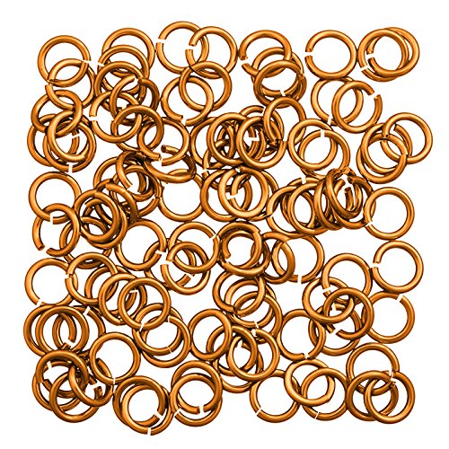 Aluminium Chain Maille 5 mm Jump Ring 1,2 mm Orange PK 100 Aluminium Chain Maille 5 mm Jump Ring 1,2 mm Orange PK 100 von BeadsJar