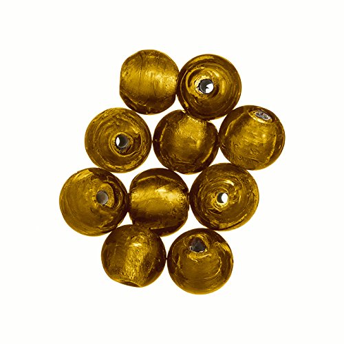 Silber gefüttert handgefertigt rund Glas Perlen 7 mm Bernstein PK10 Silber gefüttert handgefertigt rund Glas Perlen 7 mm Bernstein PK10 von BeadsJar