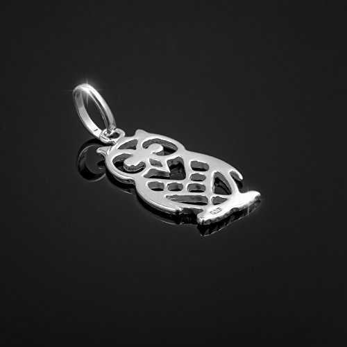 Sterling Silber Cut Out Anhänger Eule mit Bail 21 mm PK1 Sterling Silber Cut Out Anhänger Eule mit Bail 21 mm PK1 von BeadsJar