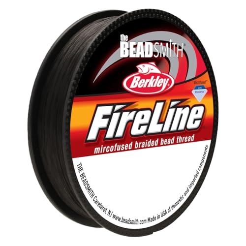 4Lb Fireline Smoke Pre Waxed Beading Thread .005In 0.12mm Diameter 50 Yard von The Beadsmith