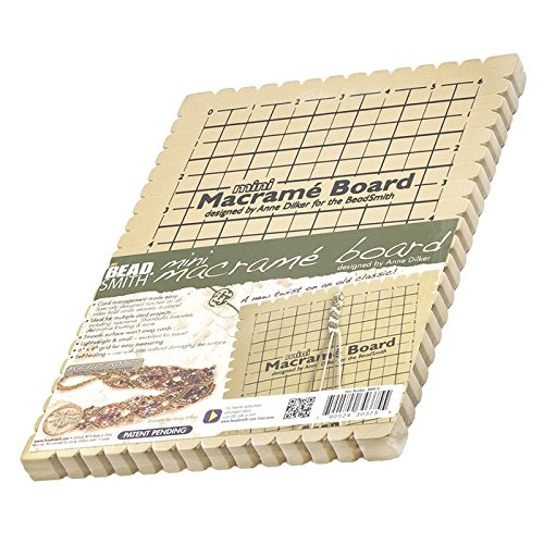 Beadsmith Mini-Makramee-Brett, 15,2 x 22,9 cm, Kunststoff, Rechteckig, Beadrahmen, Bead, beige Beadsmith Mini-Makramee-Brett, 15,2 x 22,9 cm, Kunststoff, Rechteckig, Beadrahmen, Bead, beige von The Beadsmith