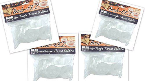 Beadsmith Bob-EEZ Garnspulen, kein Verheddern, 32 Stück, für Kumihimo, Makramee, Fliegenbinden, Kettenaufbewahrung und mehr Beadsmith Bob-EEZ Garnspulen, kein Verheddern, 32 Stück, für Kumihimo, Makramee, Fliegenbinden, Kettenaufbewahrung und mehr von The Beadsmith