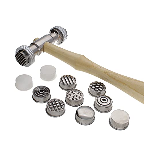 Beadsmith Texturhammer mit austauschbarem Kopf, 13 Stück, 26,7 cm, 26,7 cm. Beadsmith Texturhammer mit austauschbarem Kopf, 13 Stück, 26,7 cm, 26,7 cm. von The Beadsmith