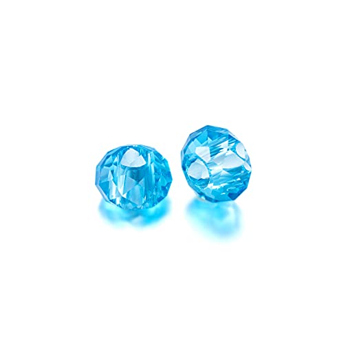 Beadthoven europäische Glasperlen, großes Loch, lose Perlen, kein Metallkern, facettierte Rondelle-Perlen, passend für 5 mm Schlangenketten, Armbänder, Halsketten, Schmuckherstellung, 14 x 8 mm, 100 Beadthoven europäische Glasperlen, großes Loch, lose Perlen, kein Metallkern, facettierte Rondelle-Perlen, passend für 5 mm Schlangenketten, Armbänder, Halsketten, Schmuckherstellung, 14 x 8 mm, 100 von BB Beadthoven