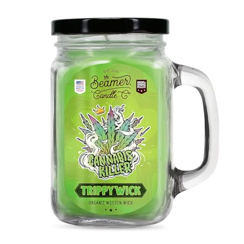 Beamer Candle Co. Cannabis-Killer, fruchtige Duftkerze, Trippy Wick Collection, Holzdochtkerze Beamer Candle Co. Cannabis-Killer, fruchtige Duftkerze, Trippy Wick Collection, Holzdochtkerze von Beamer