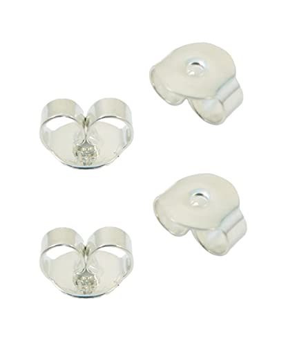 Ohrstecker Verschluss Silber 925, 4 Stück Ohrringverschlüsse, solide Verarbeitung, Stecker Verschluss Ohrstecker Verschluss Silber 925, 4 Stück Ohrringverschlüsse, solide Verarbeitung, Stecker Verschluss von Beate Stohr