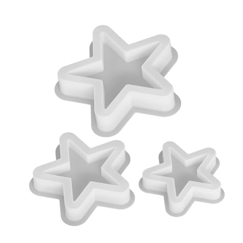 3 Stück Silikonformen für Sternkerzen Wiederverwendbare Gießformen für Diy Kerzenherstellung für Aromatherapie und Festliche Dekoration von Beatifufu