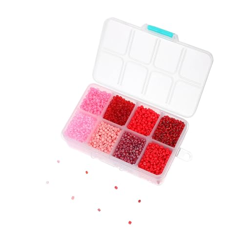 Beatifufu 1 Box Buntes Perlenset Für Schmuck Runde Taillenperlen Kleine Bastelperlen Abstandsperlen Zum Basteln Kreisperlen Charm Armband Abstandshalter Bunte Lose Perlen von Beatifufu