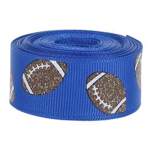 Beatifufu 1 Rolle Fußball Ripsband Glänzendes Dekoband für Sport Themenpartys Diy Projekte und Cheerleader Ausrüstung für Fußball Feiern und Veranstaltungen von Beatifufu