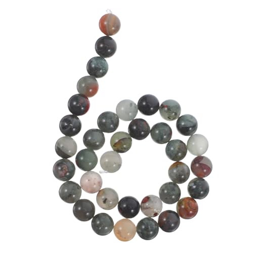 Beatifufu 1 Satz Afrikanische Blutstein Perlen Runde Kristallperlen für Diy Schmuckherstellung für Armbänder und Langlebig und von Beatifufu