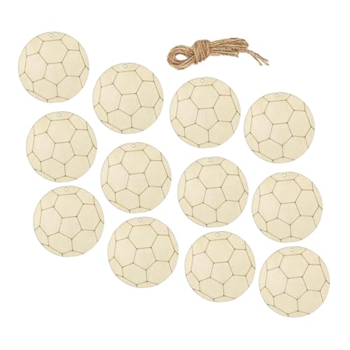 Beatifufu 1 Satz Holz Slices für DIY Fußball Themen Unbemalte Holzscheiben für Kreative Bastelideen Geschenkanhänger Tischdekorationen und Mehr zum Anmalen und Gestalten für Beatifufu 1 Satz Holz Slices für DIY Fußball Themen Unbemalte Holzscheiben für Kreative Bastelideen Geschenkanhänger Tischdekorationen und Mehr zum Anmalen und Gestalten für von Beatifufu