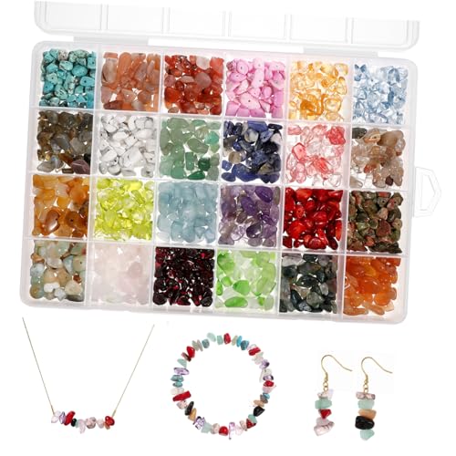 Beatifufu 1 Schachtel Fach Naturstein Chip Perlen Unregelmäßige DIY Schmuckperlen Langlebig Verschleißfest Glatte Oberfläche Vielseitig für Armband Halskette Ohrringe Kreative Handarbeiten Beatifufu 1 Schachtel Fach Naturstein Chip Perlen Unregelmäßige DIY Schmuckperlen Langlebig Verschleißfest Glatte Oberfläche Vielseitig für Armband Halskette Ohrringe Kreative Handarbeiten von Beatifufu