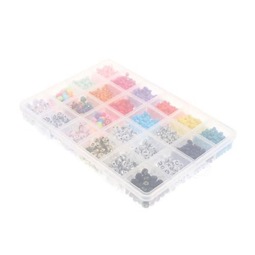 Beatifufu 1 Schachtel Fächer Aufbewahrungsbox Glasperlen Buchstaben DIY Schmuckperlen für Armbänder Basteln Kreative Bunte Glasperlen für Armband Halskette Dekoration Beatifufu 1 Schachtel Fächer Aufbewahrungsbox Glasperlen Buchstaben DIY Schmuckperlen für Armbänder Basteln Kreative Bunte Glasperlen für Armband Halskette Dekoration von Beatifufu
