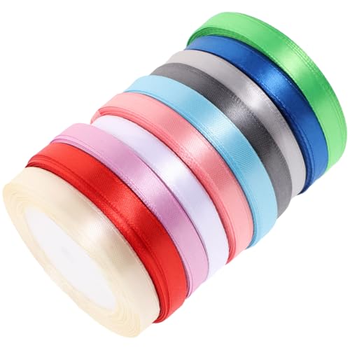 Beatifufu 10 Rollen Dekorative Geschenkbandrollen Doppelseitiges Satinband für Blumen Bastelarbeiten und Geschenkverpackungen für Hochzeiten und Besondere Anlässe Beatifufu 10 Rollen Dekorative Geschenkbandrollen Doppelseitiges Satinband für Blumen Bastelarbeiten und Geschenkverpackungen für Hochzeiten und Besondere Anlässe von Beatifufu