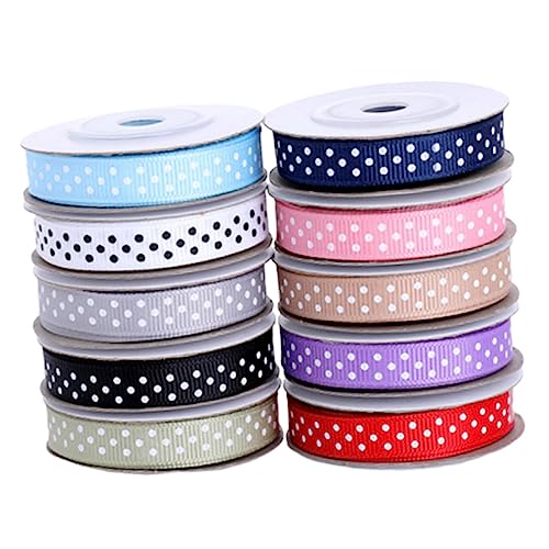 Beatifufu 10 Rollen Teiliges Satinband Breit mit Gepunktetem Muster Yards pro Farbig Gemischtes Dekoband für Geschenkverpackung Partydeko DIY Bastelprojekte Schleifen und Haaraccessoires Beatifufu 10 Rollen Teiliges Satinband Breit mit Gepunktetem Muster Yards pro Farbig Gemischtes Dekoband für Geschenkverpackung Partydeko DIY Bastelprojekte Schleifen und Haaraccessoires von Beatifufu