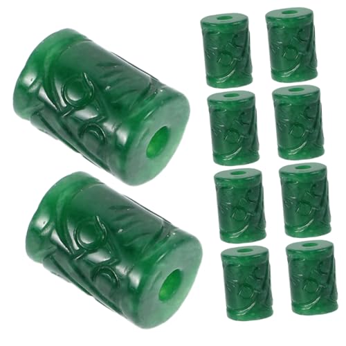 Beatifufu 10 Stück Grüne Lose Perlen Imitations Jade für Schmuckherstellung Abstandshalter für Armbänder und Diy Projekte für Kreative Handwerksarbeiten und Zubehör von Beatifufu