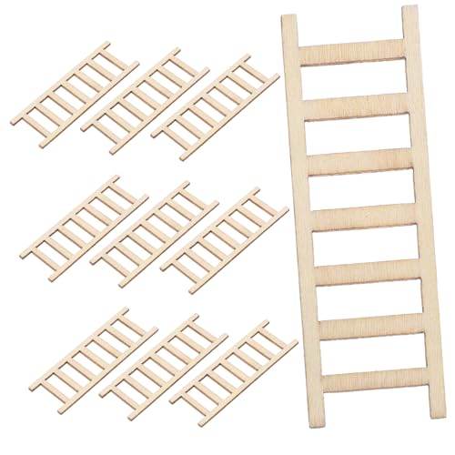 Beatifufu 10 Stück Miniature Holzleiter Detailgetreues Zubehör für Puppenhäuser und Mikrolandschaften für Fotografie und Kreative Arrangements Beatifufu 10 Stück Miniature Holzleiter Detailgetreues Zubehör für Puppenhäuser und Mikrolandschaften für Fotografie und Kreative Arrangements von Beatifufu