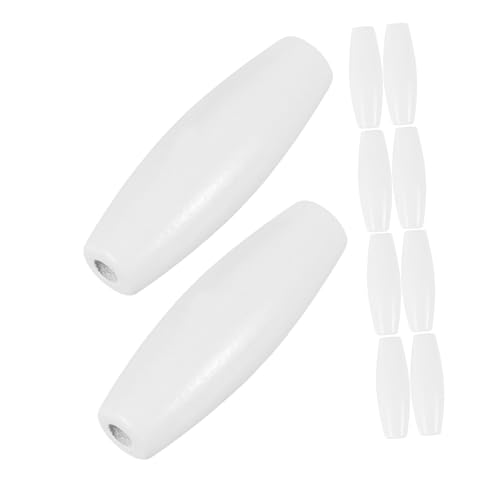 Beatifufu 10 Stück Ovale Holzperlen Natürliche Holzperlen für Schmuckherstellung Bastelprojekte Armbänder und Deko Robuste Langlebige Perlen mit Großen Löchern für Einfaches Fädeln von Beatifufu