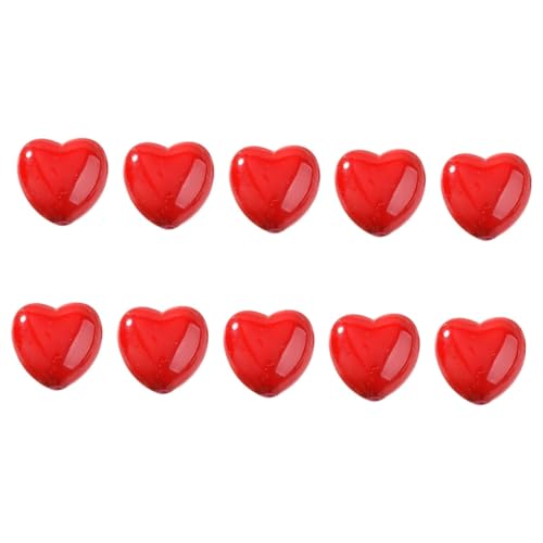 Beatifufu 10 Stück Rote Herz Perlen aus Kunststoff Leichte Bastelperlen mit Großem zum Schmuck Selber Machen DIY Armband Zubehör für Kreative Schmuckprojekte Beatifufu 10 Stück Rote Herz Perlen aus Kunststoff Leichte Bastelperlen mit Großem zum Schmuck Selber Machen DIY Armband Zubehör für Kreative Schmuckprojekte von Beatifufu