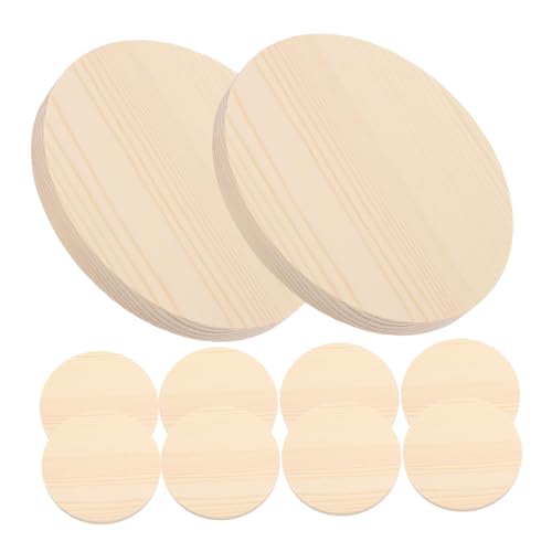 Beatifufu 10 Stück Runde Holzscheiben Naturbelassen Handgeschliffen Holzchips zum Basteln DIY Handmalerei Dekoration für Mädchen Holzplättchen für Kreative Projekte Beatifufu 10 Stück Runde Holzscheiben Naturbelassen Handgeschliffen Holzchips zum Basteln DIY Handmalerei Dekoration für Mädchen Holzplättchen für Kreative Projekte von Beatifufu