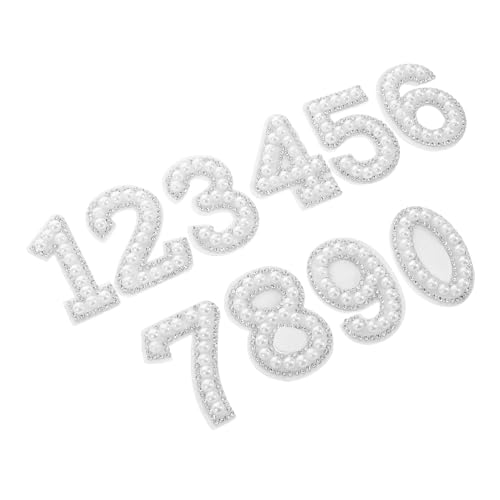 Beatifufu 10 Stück Selbstklebende Zahlenaufkleber Zum Selbermachen, Strass-imitationsperlen-patches Zum Selbernähen, Basteln, Handys, Laptops, Taschendekor Beatifufu 10 Stück Selbstklebende Zahlenaufkleber Zum Selbermachen, Strass-imitationsperlen-patches Zum Selbernähen, Basteln, Handys, Laptops, Taschendekor von Beatifufu